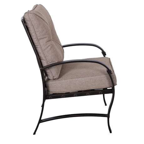 Modern Dining Chair With Back And Seat Cushion (Set of 2) - Antique Bronze - Furniture Home Direct
