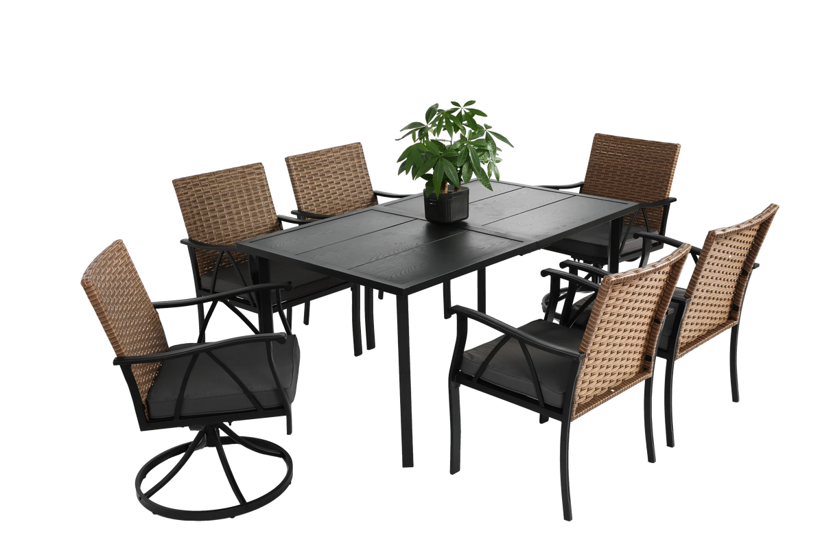 7 Piece Patio Dining Set - Furniture Home Direct