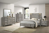 6 Drawer Dresser Book Matched Veneers - Gray - Furniture Home Direct