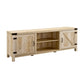 Rustic Farmhouse Double Barn Door 70" TV Stand For 80" TVs With Center Shelves - Furniture Home Direct