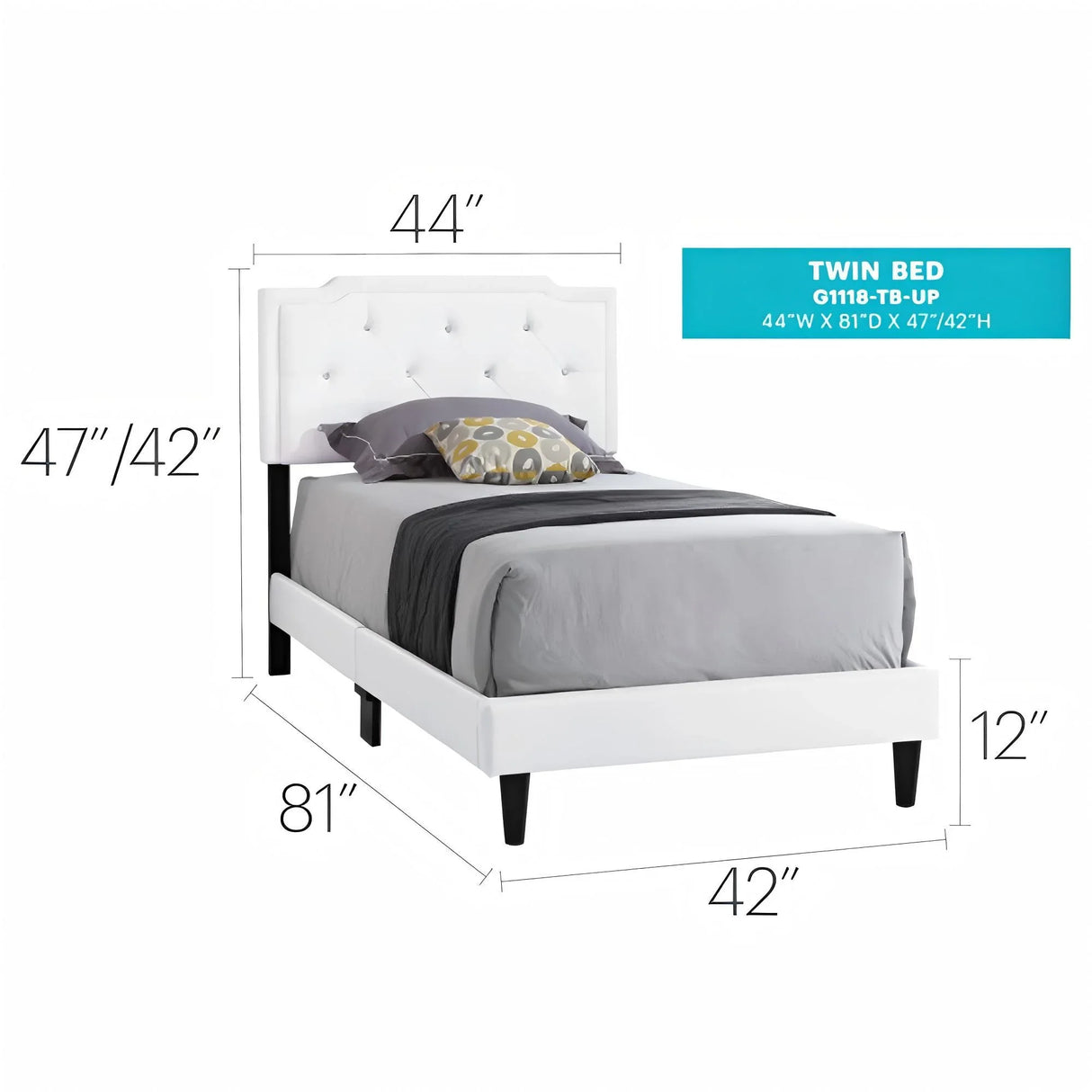 Button Tufted Bed Charming For Cozy Spaces - Furniture Home Direct