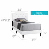 Button Tufted Bed Charming For Cozy Spaces - Furniture Home Direct