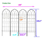 Metal Garden Trellis Rustproof Trellis For Climbing Plant, Outdoor Flower Support - Furniture Home Direct