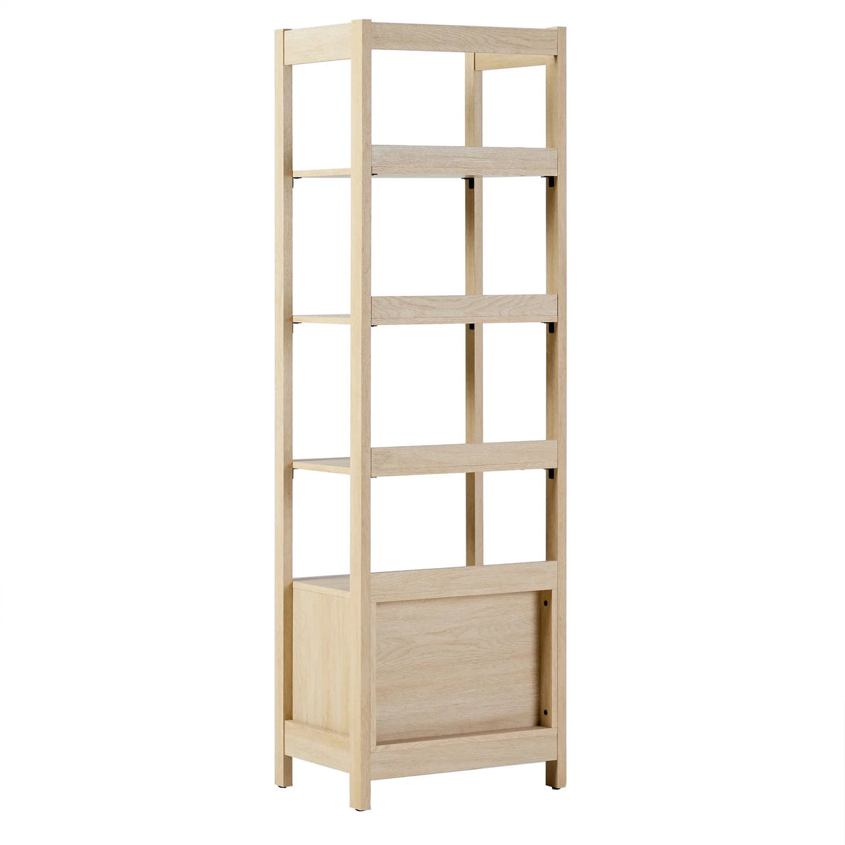 Transitional Narrow Bookshelf With Drawer On Bottom - Furniture Home Direct