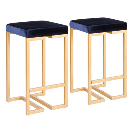 Midas - Contemporary / Glam Counter Stool (Set of 2) - Furniture Home Direct