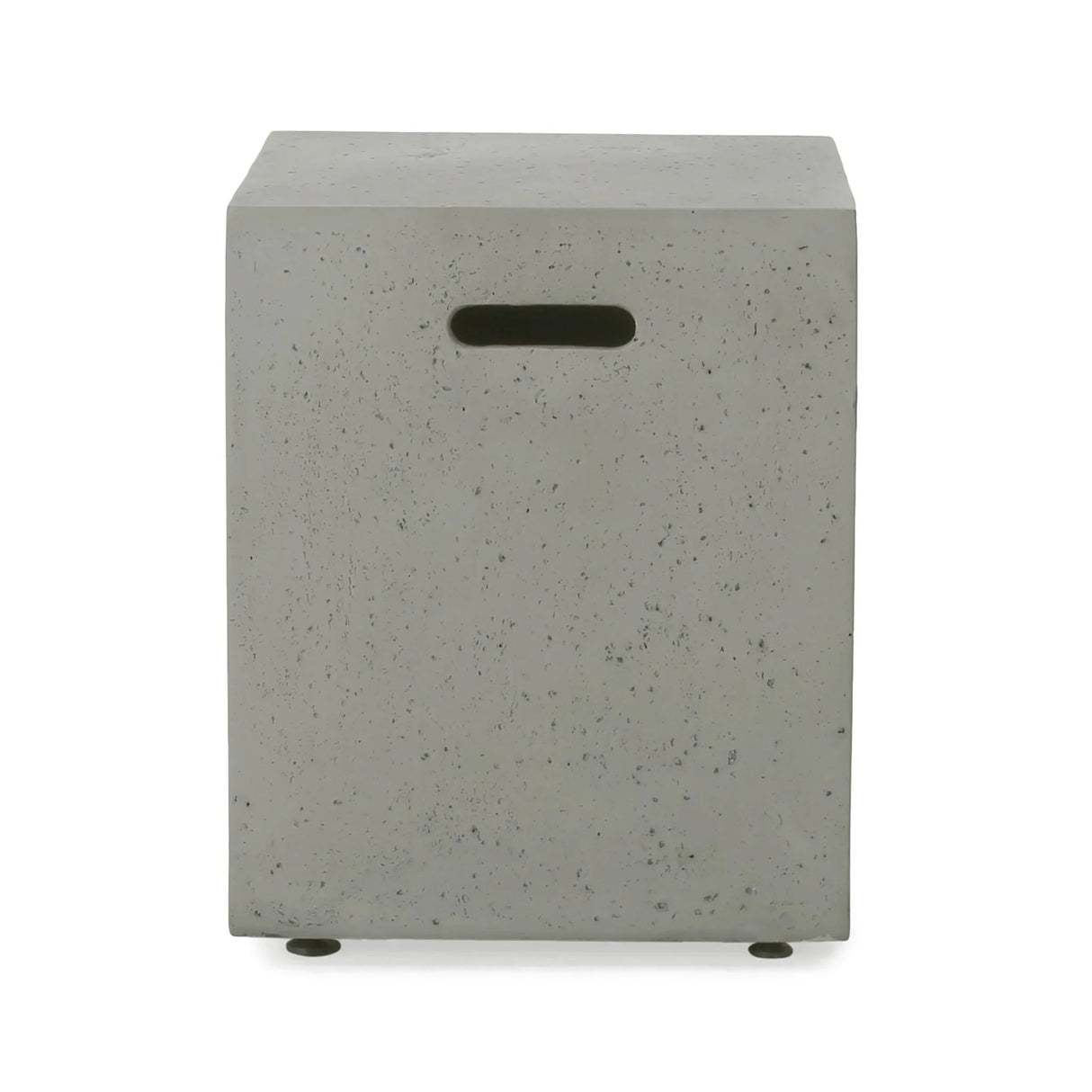 Modern Tank Holder Side Table With Smooth Concrete Surface