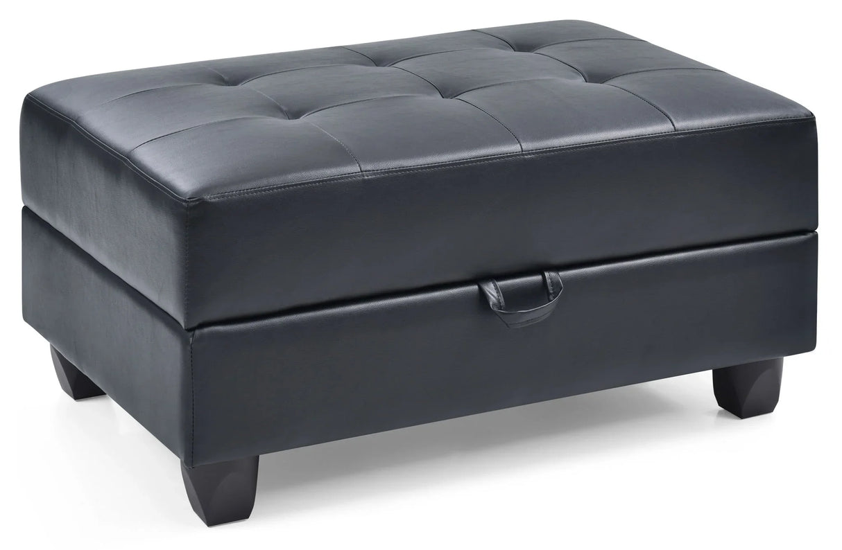 Stylish Storage Contemporary Ottoman - Furniture Home Direct
