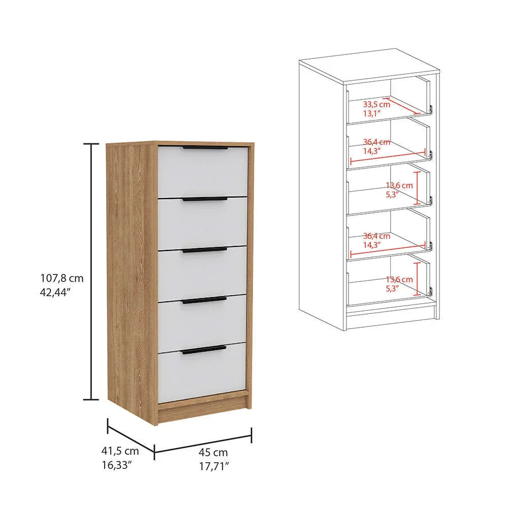Armoire With Upper Cabinets And Dresser Two Piece Set White - Furniture Home Direct