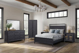 Spacious Storage Armoire - Peppercorn - Furniture Home Direct