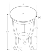 Accent End Table, 2 Tier, Traditional - Walnut - Furniture Home Direct