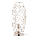 Crystal - Buds Contemporary Uplight Lamp - Polished Nickel / Clear Crystal - Furniture Home Direct