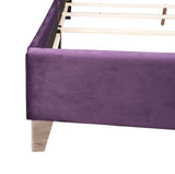 Upholstered Nailhead Trim Chic Bed - Furniture Home Direct