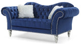 Elegant Round Arm Loveseat - Furniture Home Direct