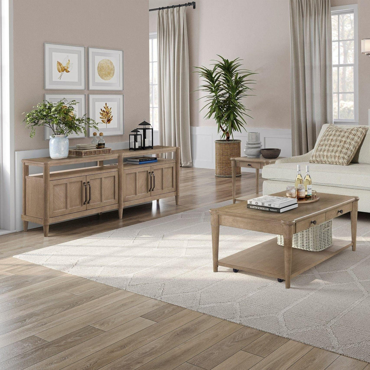 Entertainment - Console - Sand - Furniture Home Direct