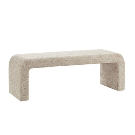Modern Contemporary Boucle Waterfall Bench - Furniture Home Direct