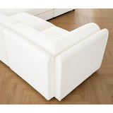 Chenille Loveseat with 2 Ottomans - Furniture Home Direct