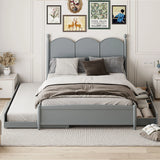Platform Bed With With 2 Big Drawers And Trundle - Furniture Home Direct