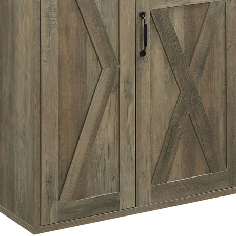 Abiram - Rustic Server - Oak - Furniture Home Direct