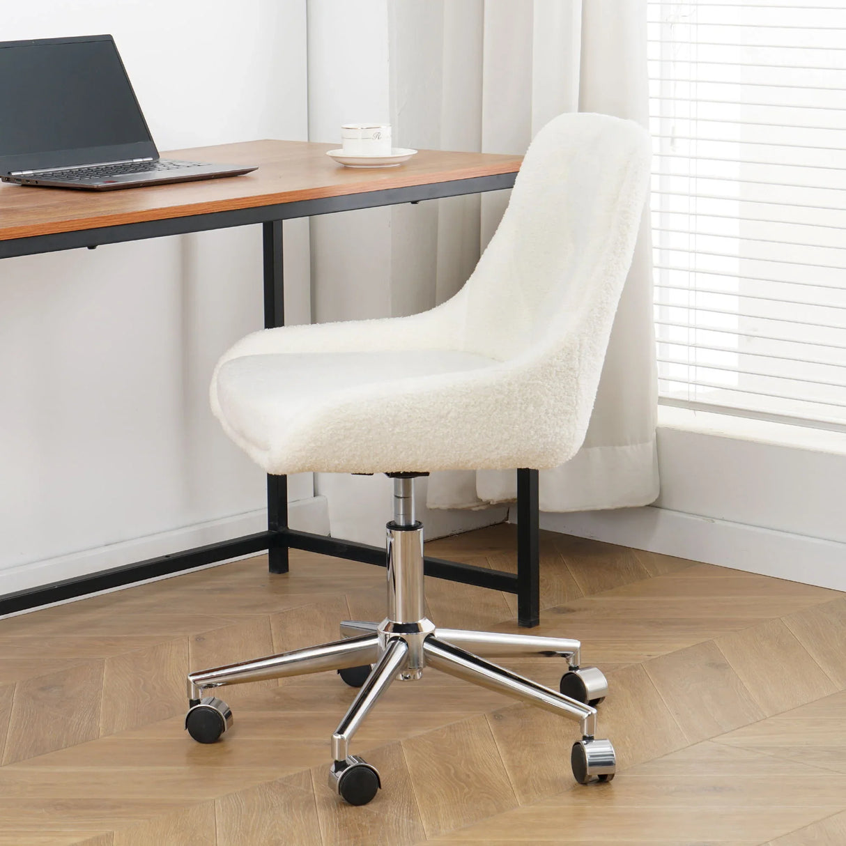 Adjustable And Space-Saving Chair With Golden Electroplated Legs - Furniture Home Direct