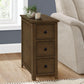 Accent End Table, Storage Drawer, Transitional Design - Furniture Home Direct