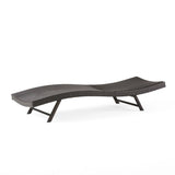 Wicker Chaise Lounge - Brown - Furniture Home Direct
