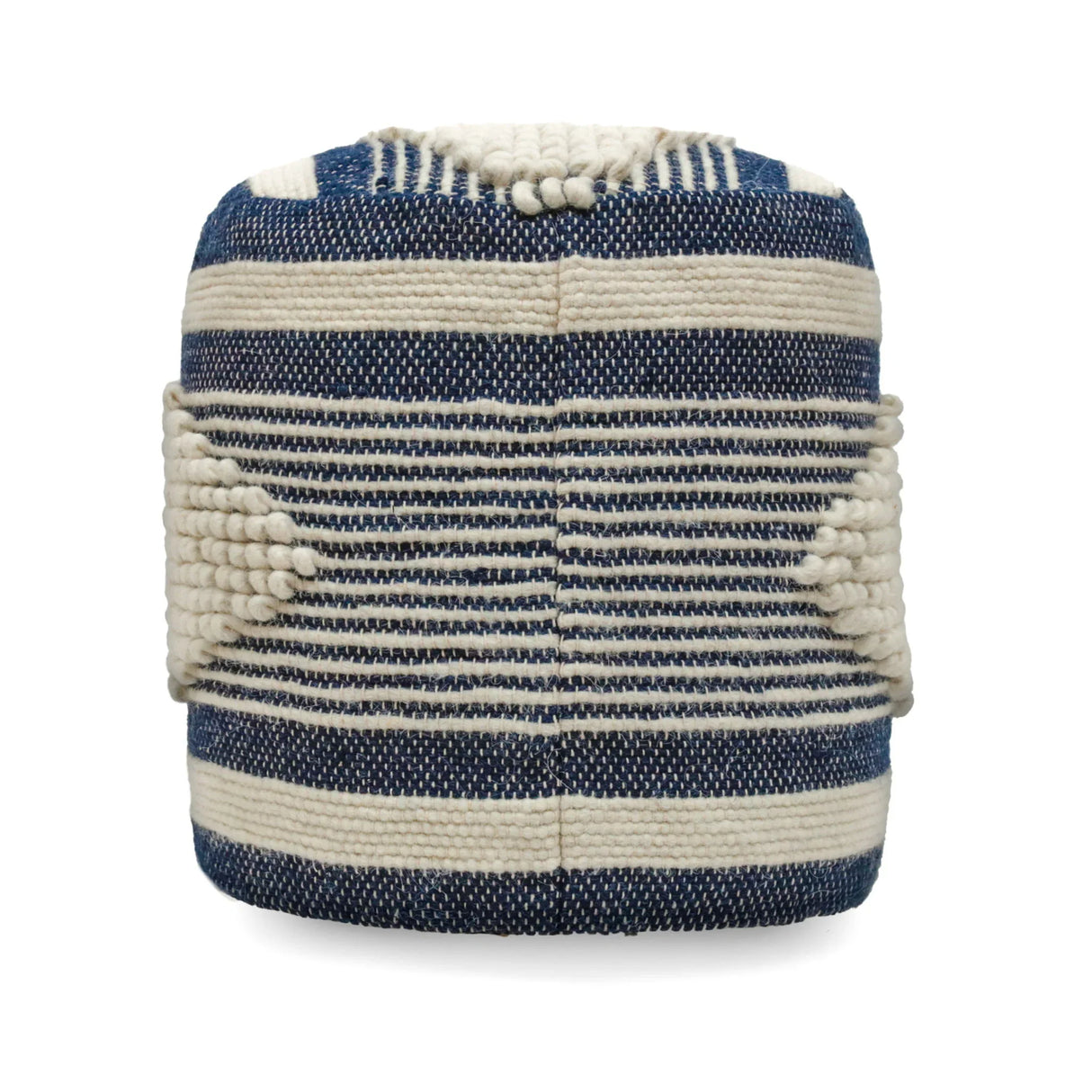 Diamond - Handcrafted Cylindrical Pouf - Furniture Home Direct