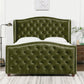 Marcella - Upholstered Shelter Headboard Bed Set - Furniture Home Direct