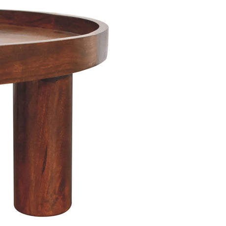 Crescent Coffee Table - Chestnut - Furniture Home Direct