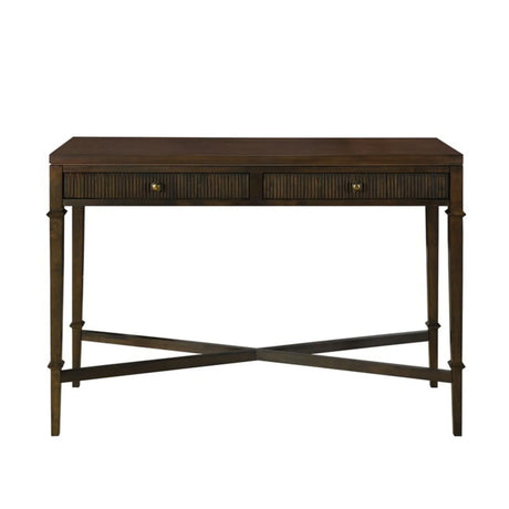 Fluted - 2 Drawer Storage Console Table - Brown - Furniture Home Direct