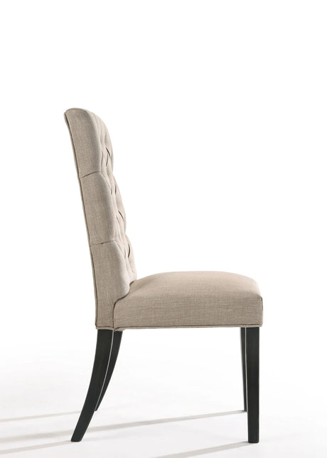 Morland - Vintage Side Chair (Set of 2) - Black / Tan - Furniture Home Direct