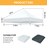 Canopy Replacement Top With 4 Pack W8 Bags, Pop Up Tent Cover Only, Frame Not Included - Furniture Home Direct