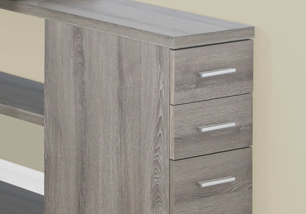 Computer Desk, Home Office, Corner, Left, Right Set - Up, Storage Drawers, L Shape, Laptop, And Contemporary & Modern - Furniture Home Direct