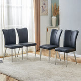 Modern Minimalist Dining Chairs With Metal Legs - Furniture Home Direct
