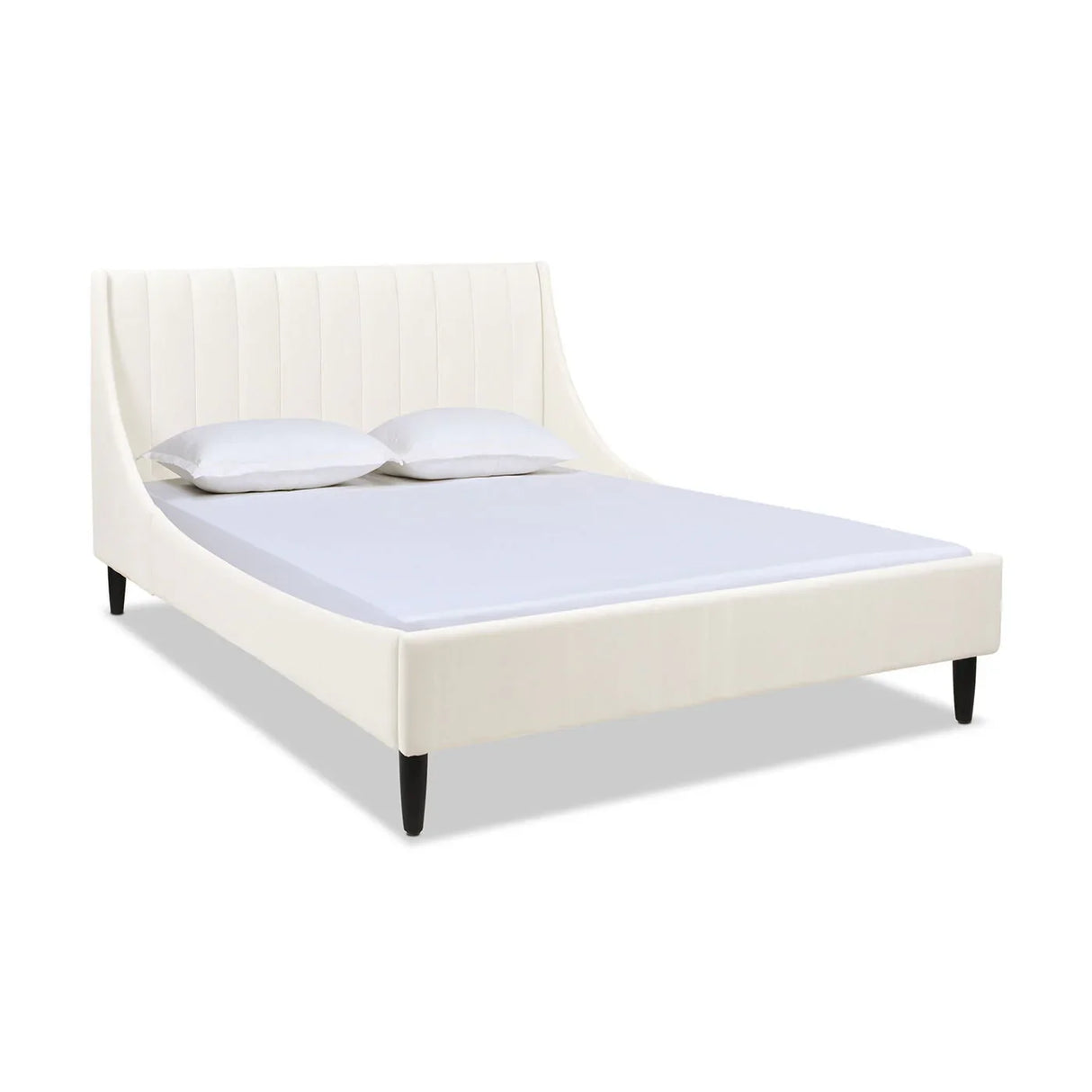 Aspen - Vertical Tufted Modern Headboard Platform Bed Set - Furniture Home Direct
