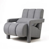 Modern Upholstered Accent Chair, Comfortable Linen Fabric With A Pillow For Living Room - Furniture Home Direct