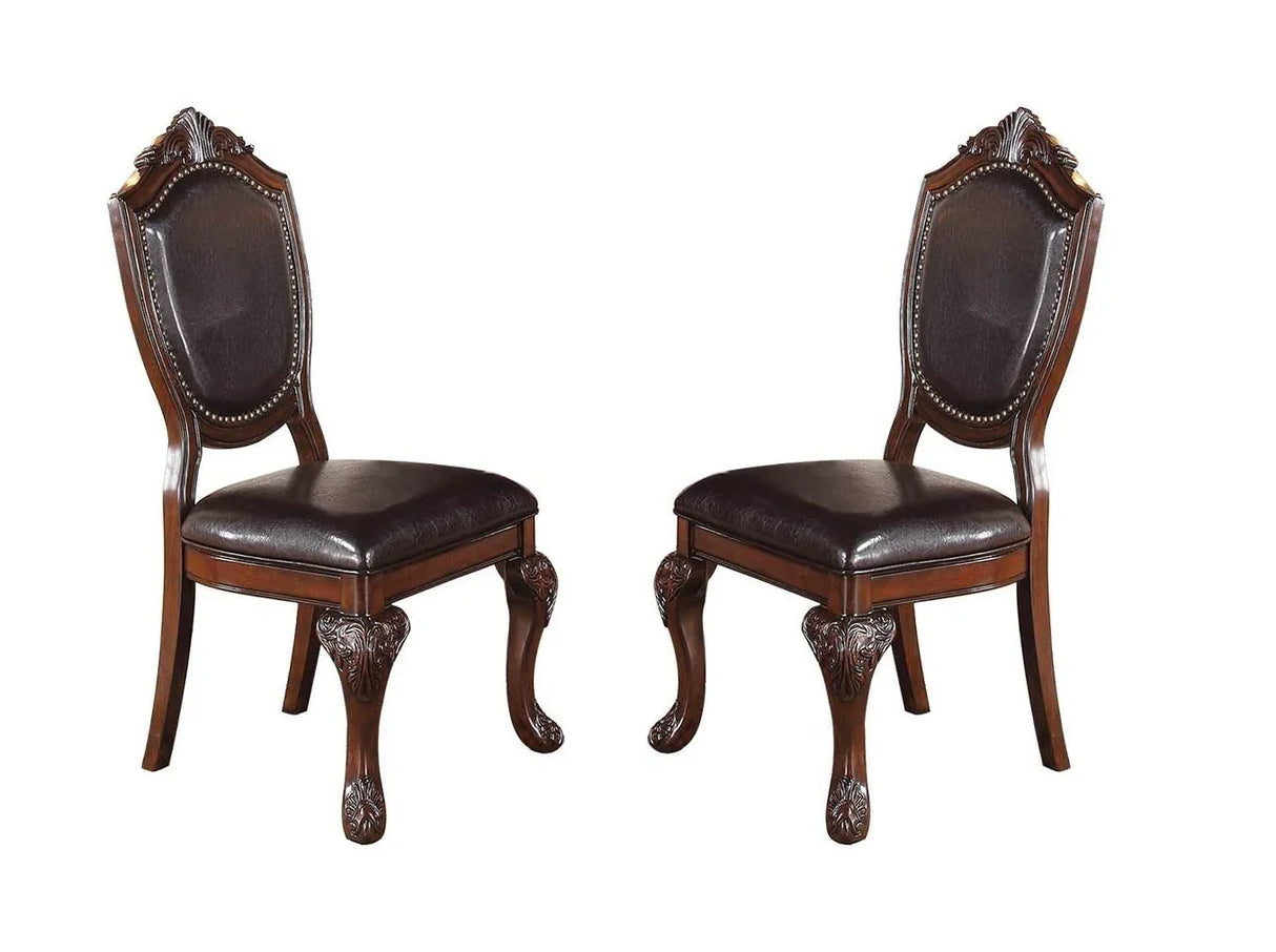 Classic Formal Dining Room Table And 4 Side Chairs - Furniture Home Direct