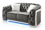 Loveseat With Flared Arms - Furniture Home Direct