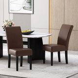 Contemporary Dining Chair With Rubberwood Legs (Set of 2)