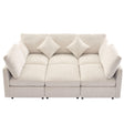 Sectional Sofa Modular U-Shaped With Ottoman & USB Ports - Furniture Home Direct