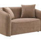 Keith - Chenille Loveseat With 2 Matching Color Toss Pillows - Furniture Home Direct