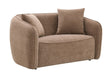 Keith - Chenille Loveseat With 2 Matching Color Toss Pillows - Furniture Home Direct