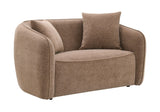 Keith - Chenille Loveseat With 2 Matching Color Toss Pillows - Furniture Home Direct