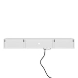 Wall Mounted TV Stand 63 Inch LED Illuminated White - Furniture Home Direct