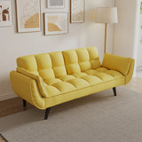 Sofa Soft Two Armrests Throw Pillow Pillow Comfortable Fit Apartment Bedroom Small Space - Furniture Home Direct