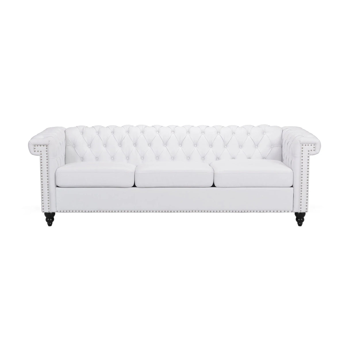 Chesterfield Style 3 Seater Sofa With Deep Button Tufting