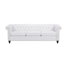 Chesterfield Style 3 Seater Sofa With Deep Button Tufting