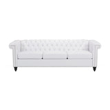 Chesterfield Style 3 Seater Sofa With Deep Button Tufting