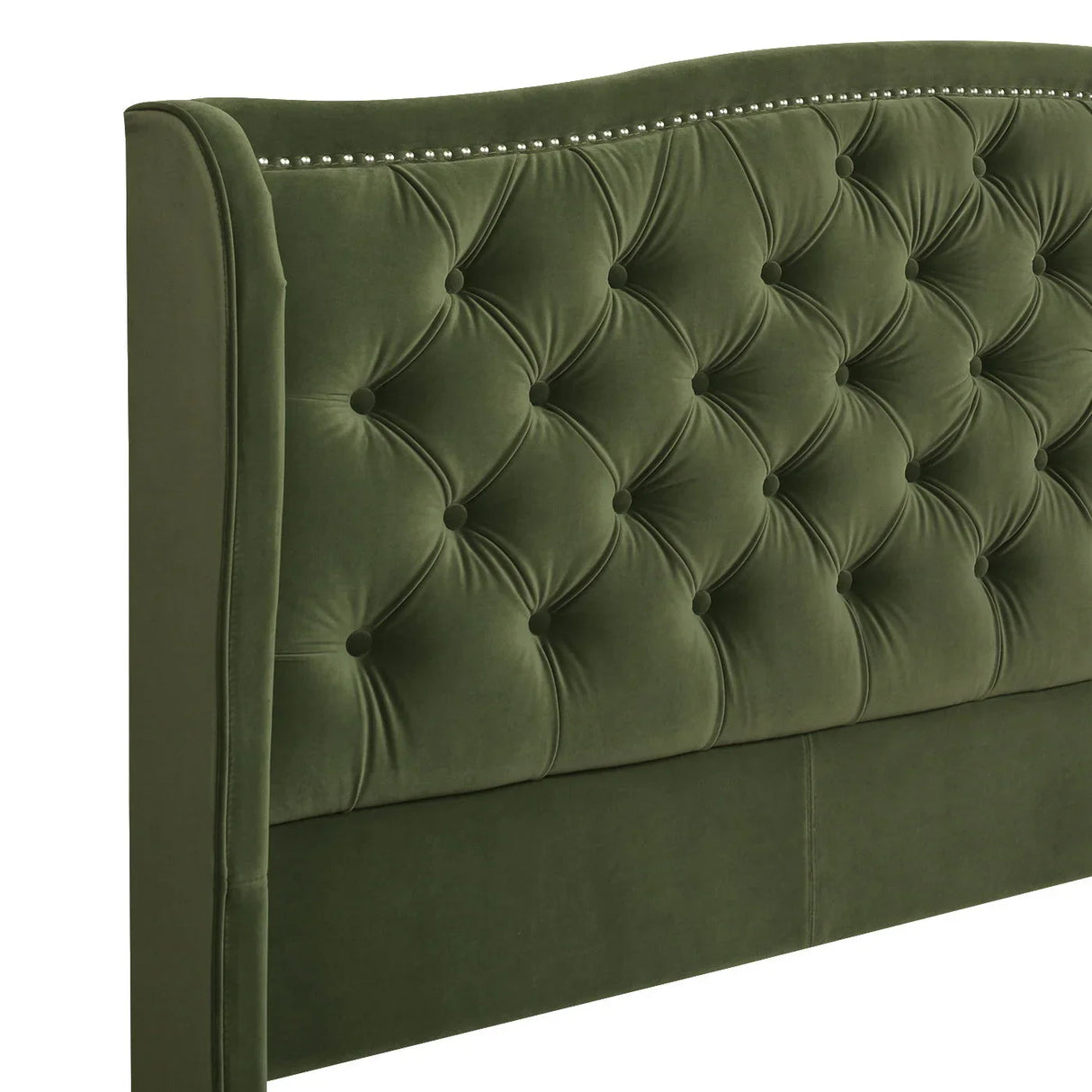 Marcella - Upholstered Shelter Headboard Bed Set - Furniture Home Direct