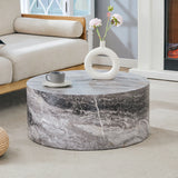 Cylindrical Coffee Table With Material For Living Room - Furniture Home Direct