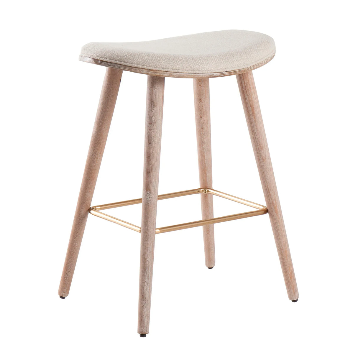 Saddle - Contemporary Counter Stool (Set of 2) - Furniture Home Direct